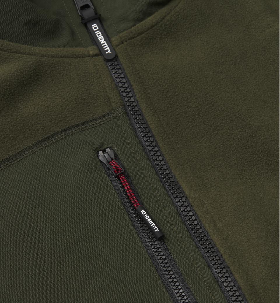 Fleecejakke, Herre, Oliven - 0744