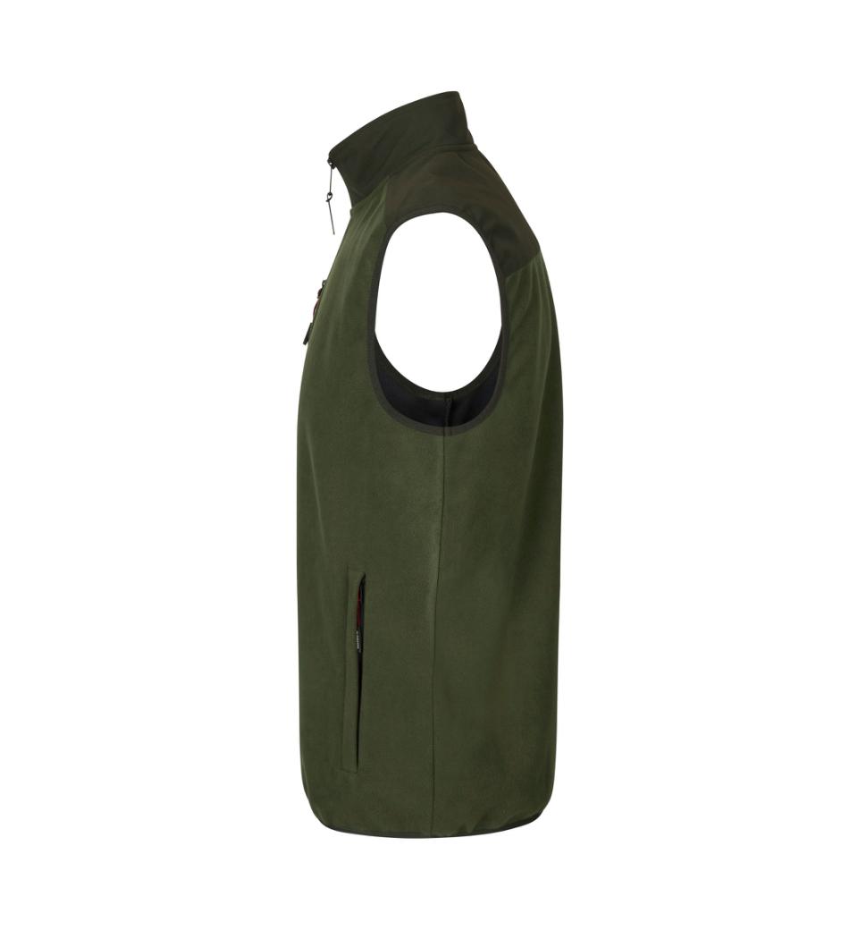 Fleecevest,Herre, Oliven - ID 0746