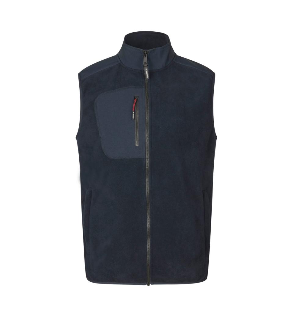 Fleecevest,Herre, Navy - ID 0746