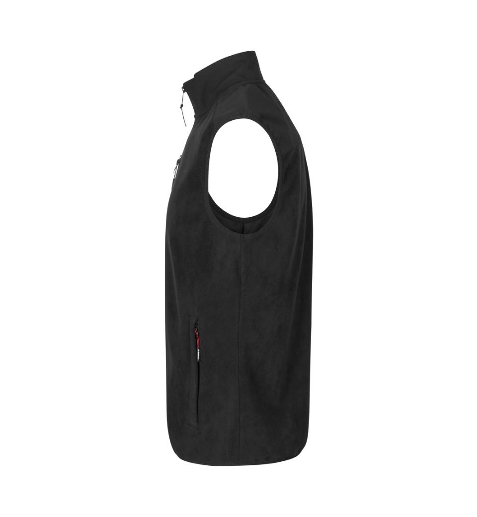 Fleecevest,Herre, Sort - ID 0746