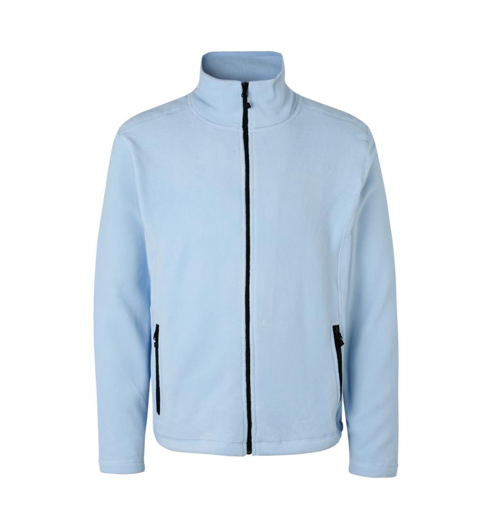 Mikrofleece Cardigan - Herre - Blå - ID 0803