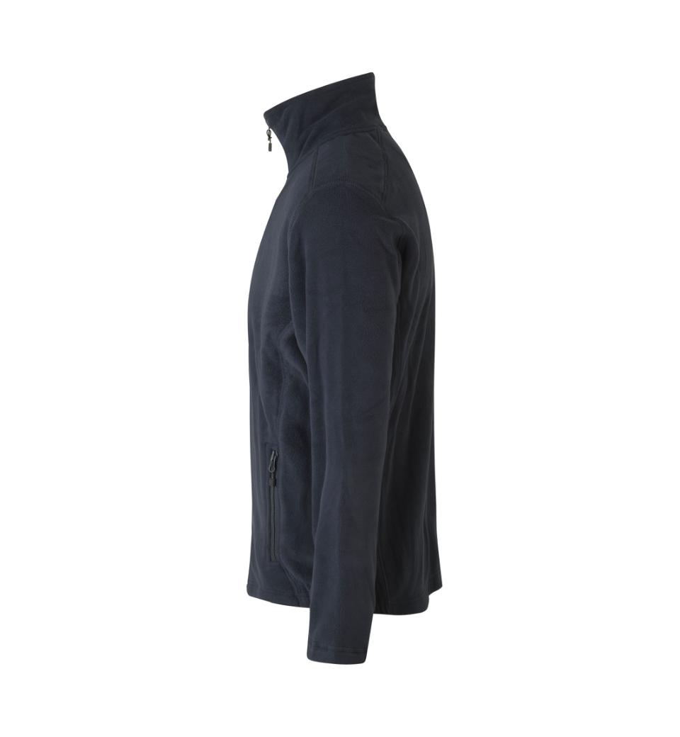Mikrofleece Cardigan - Herre - Navy - ID 0803