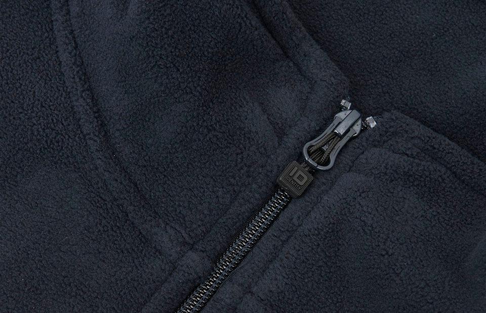 Mikrofleece Cardigan - Herre - Navy - ID 0803