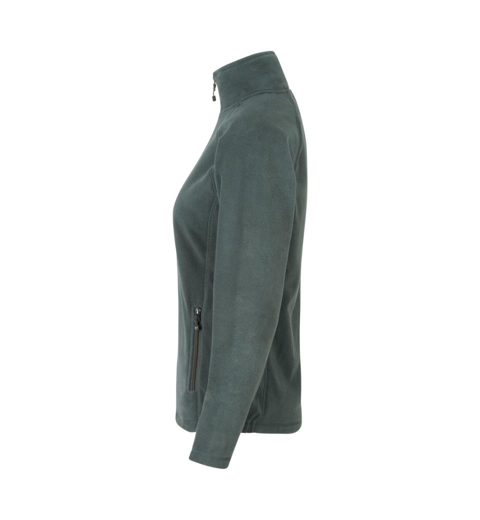 Mikrofleece Cardigan - Dame - Grå - ID 0805