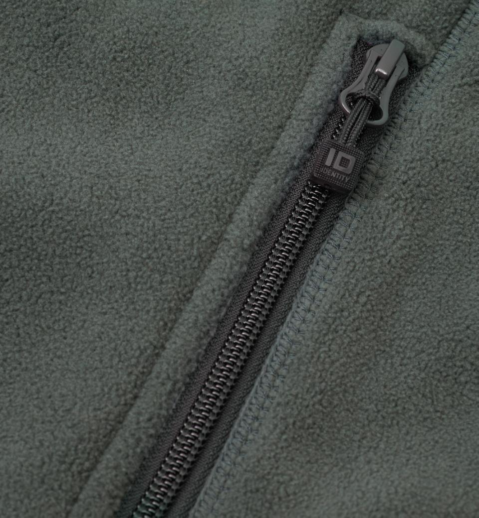 Mikrofleece Cardigan - Dame - Grå - ID 0805