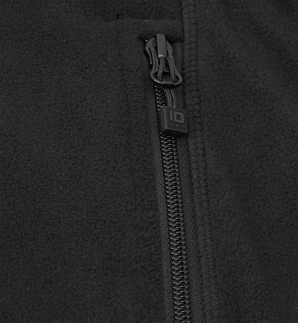 Mikrofleece Cardigan - Dame - Sort - ID 0805