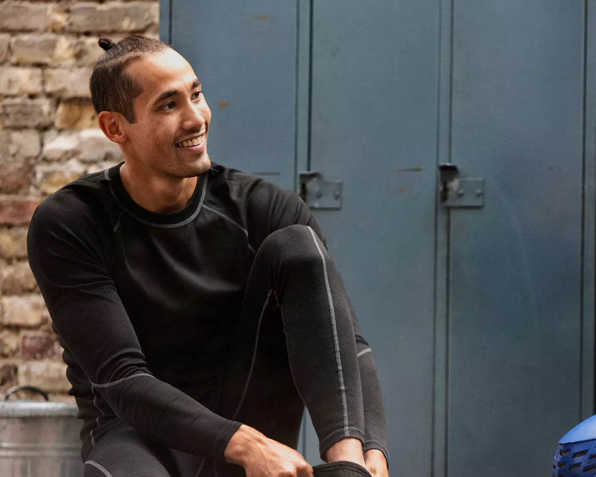 Termoundertøjssæt - Blødt og behagligt, Sort, Fristads 7416