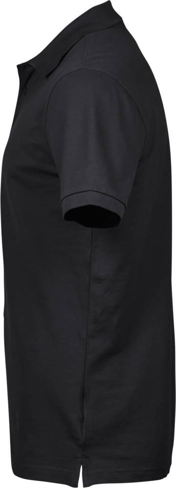 Luxury stretch polo T-shirt, Sort - Style 1405