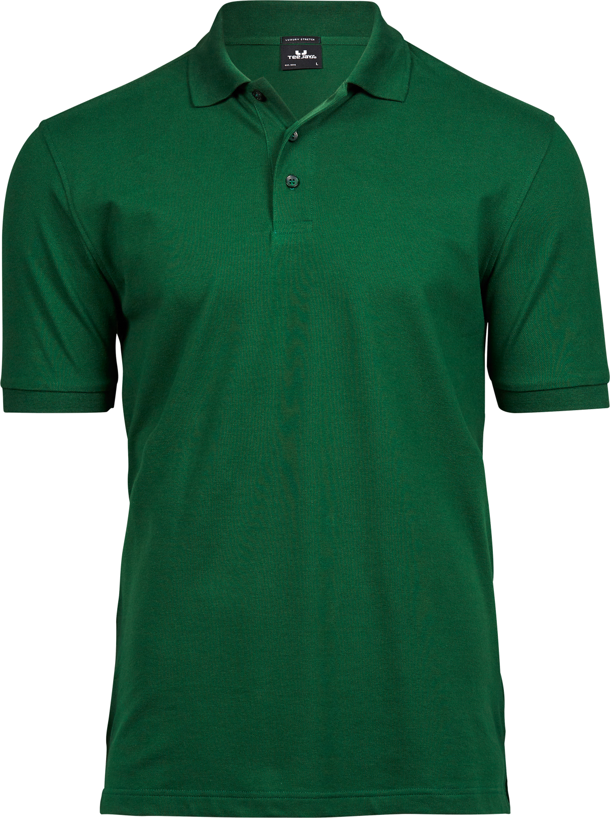 Luxury stretch polo T-shirt, Grøn - Style 1405