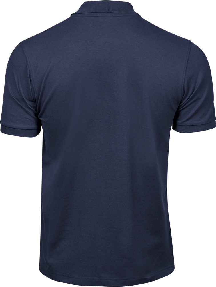 Luxury stretch polo T-shirt, Navy - Style 1405