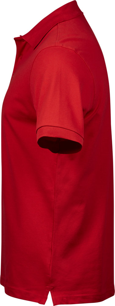 Luxury stretch polo T-shirt, Rød - Style 1405
