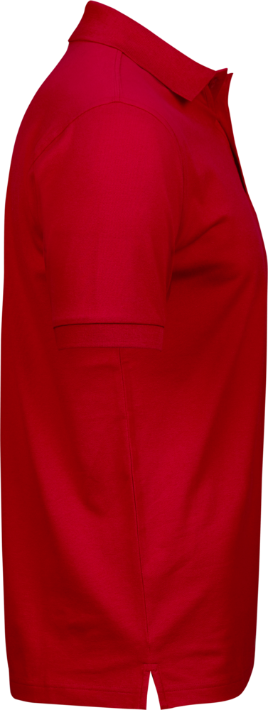 Luxury stretch polo T-shirt, Rød - Style 1405