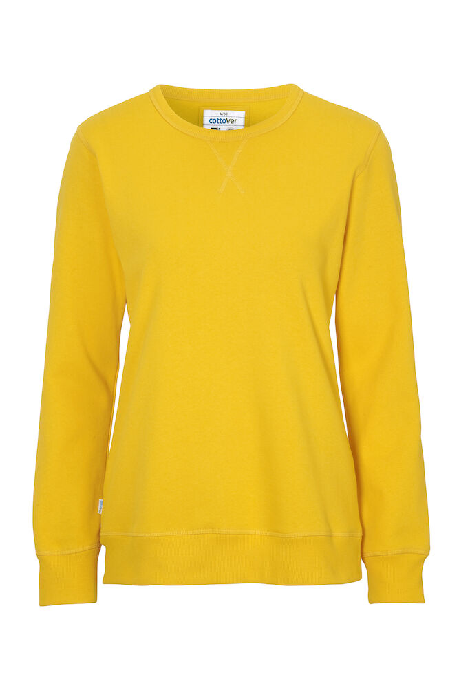 Sweatshirt, Gul - Dame - Cottover 141004
