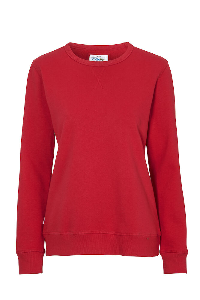 Sweatshirt, Rød - Dame - Cottover 141004
