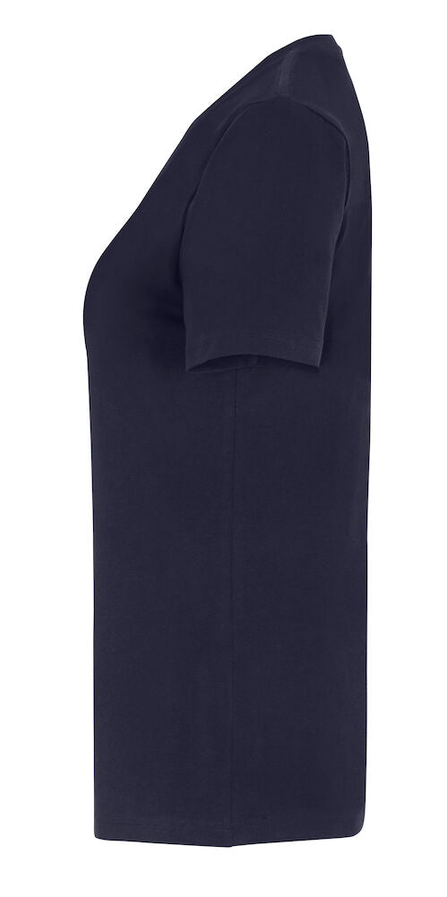 Slim Fit V-hals T-shirt, Navy - Dame - Cottover 141025