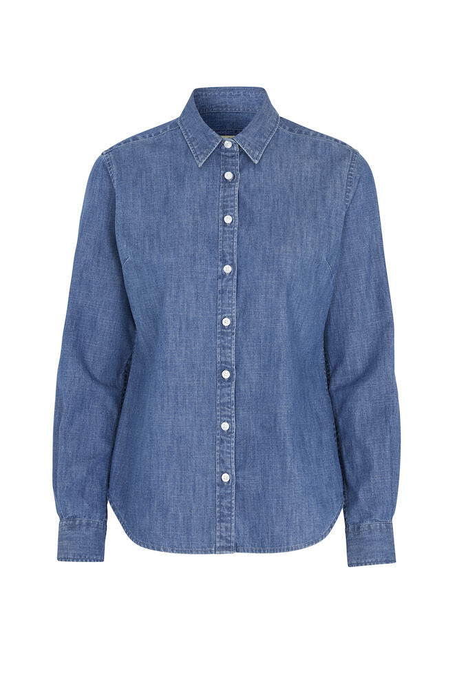 Denim Skjorte, Blå - Dame - Cottover 141035