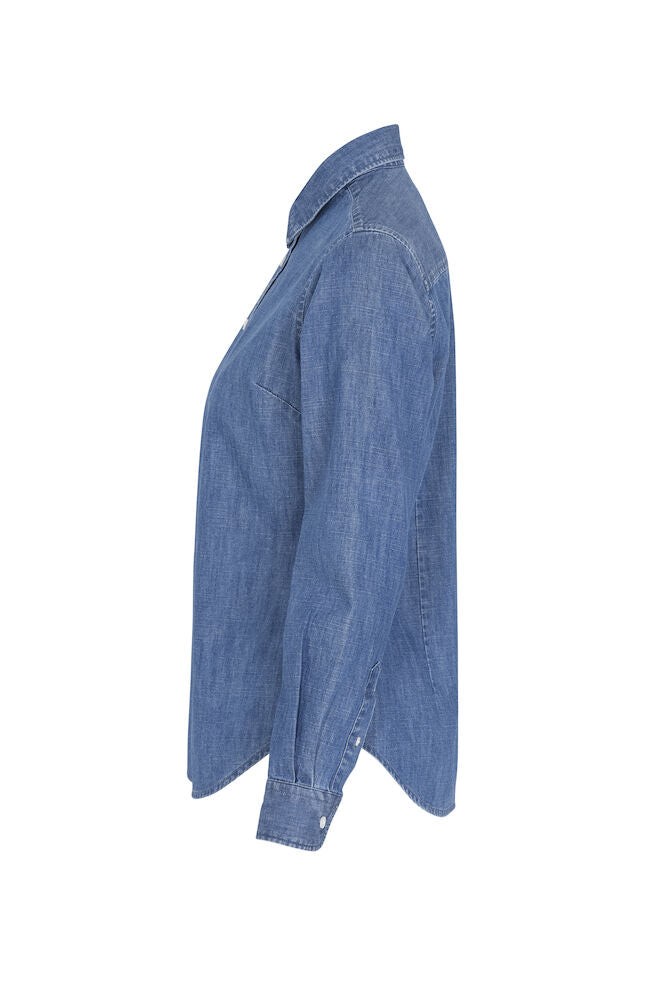 Denim Skjorte, Blå - Dame - Cottover 141035
