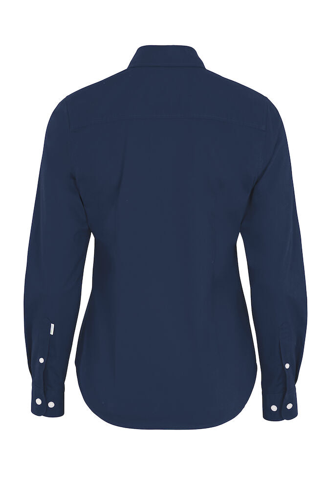 Twill Skjorte, Navy - Dame - Cottover 141037