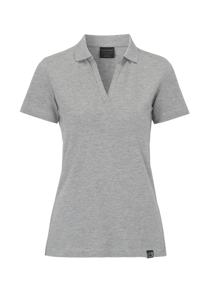 Pique Stretch Polo, Grå - Dame - Cottover 141505