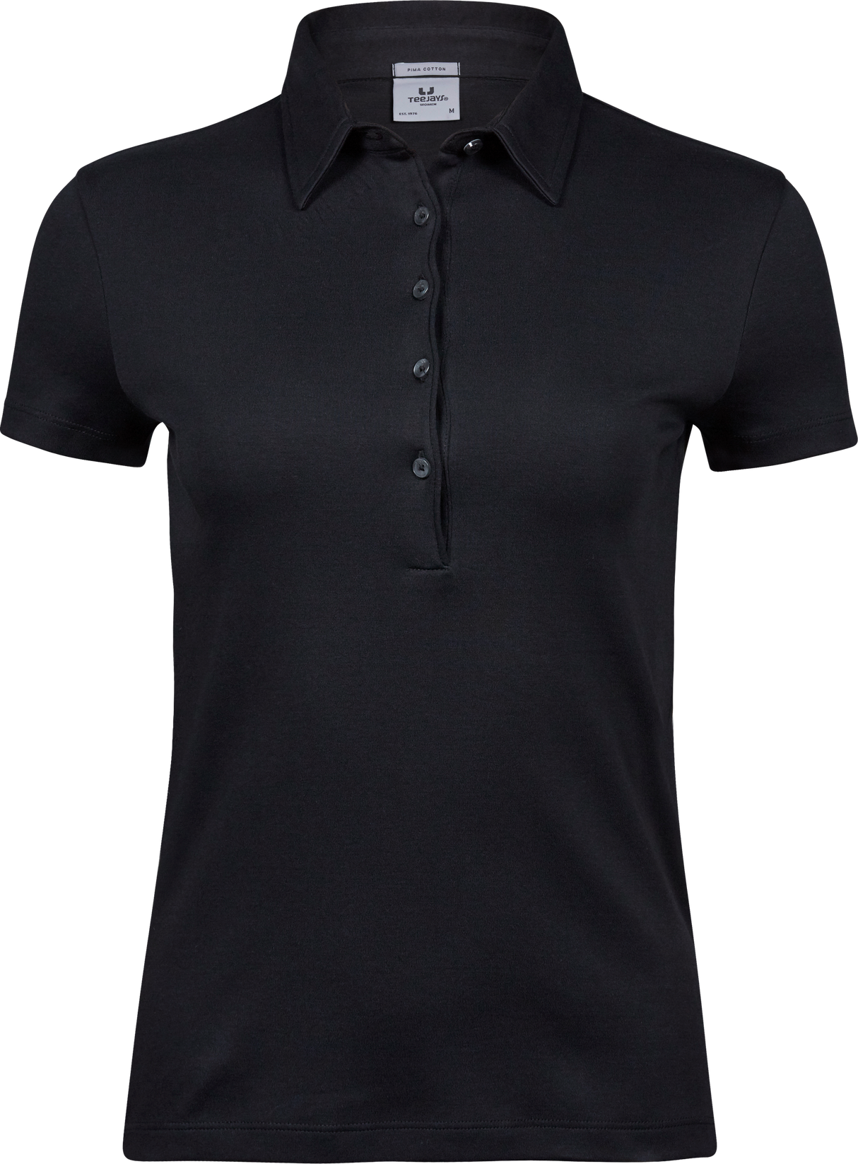 Bomulds Polo Dame - Sort - Teejays 1441