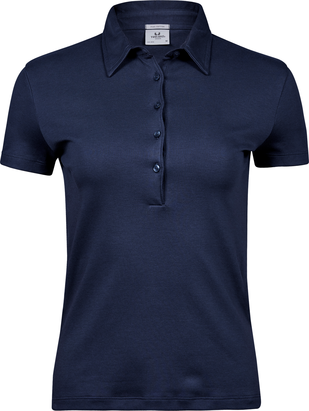 Bomulds Polo Dame - Navy - Teejays 1441