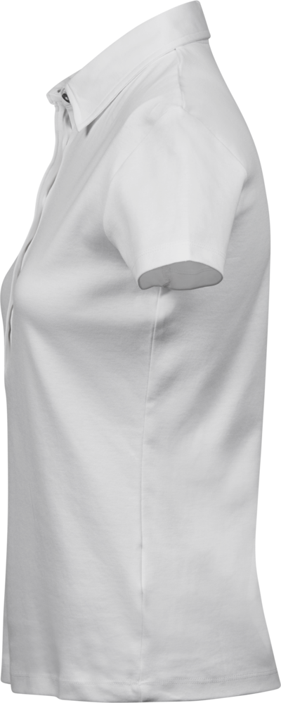 Bomulds Polo Dame - Hvid - Teejays 1441