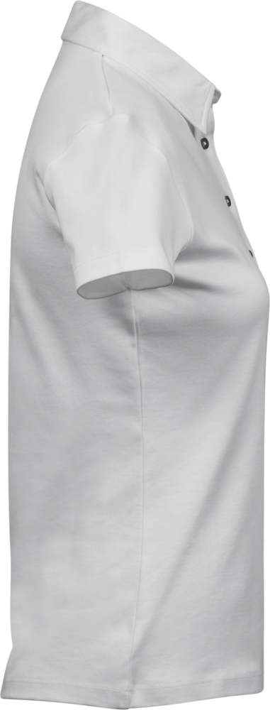Bomulds Polo Dame - Hvid - Teejays 1441