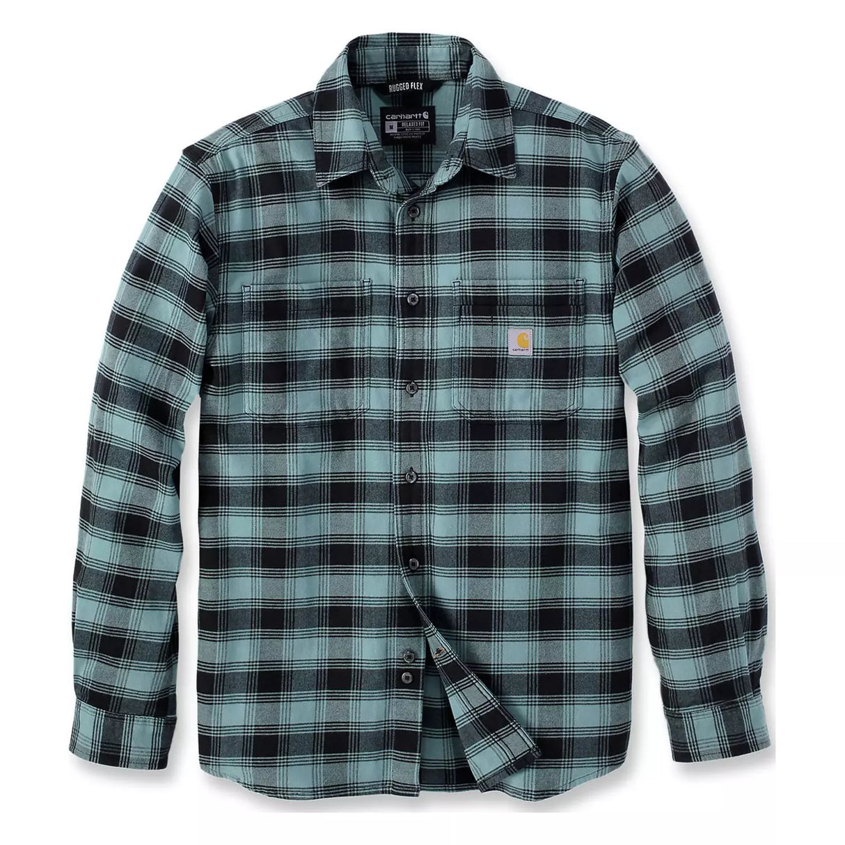 Midweight flannelskjorte, Herre, Sea pine - Carhartt 105945 - GE0