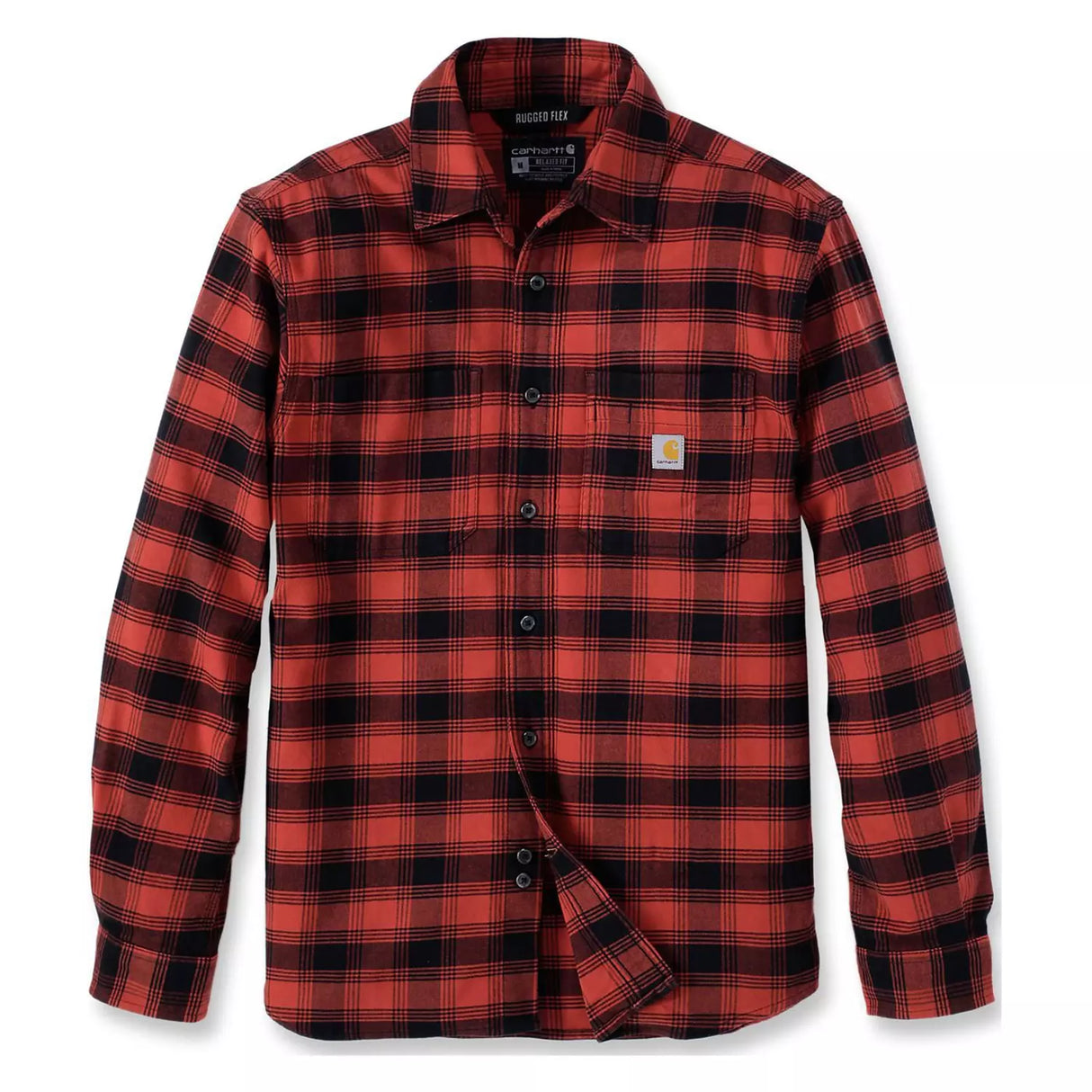 Midweight flannelskjorte, Herre, Red ochre - Carhartt 105945 - R81