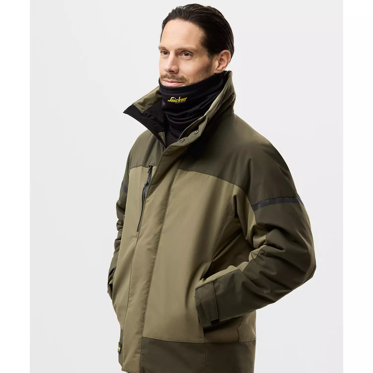 Snickers AllroundWork vinterjakke 1106, Green/Dark Khaki Green, Herre