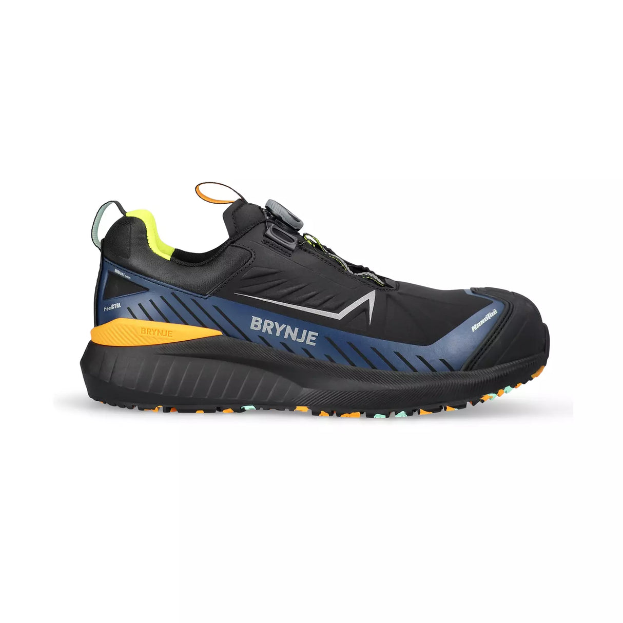 Brynje LAB Microfiber BOA Sikkerhedssko S3S – Sort – Unisex – Fleksibel & Slidstærk Arbejdssko - Brynje 100203