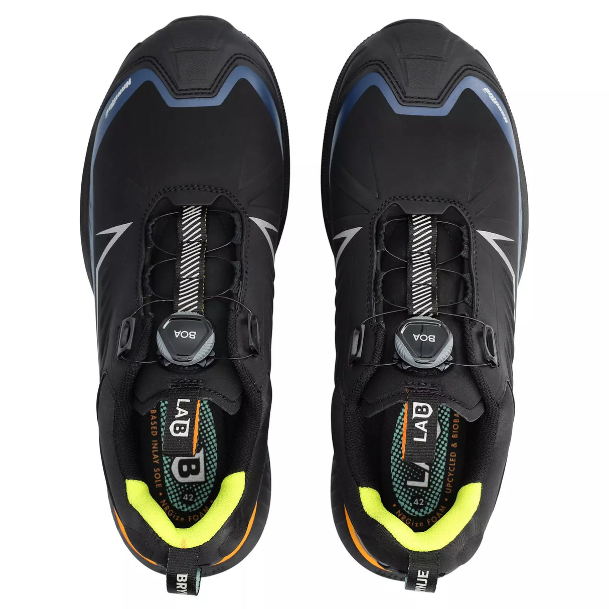 Brynje LAB Microfiber BOA Sikkerhedssko S3S – Sort – Unisex – Fleksibel & Slidstærk Arbejdssko - Brynje 100203