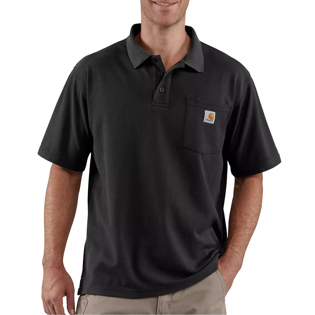 Carhartt Polo T-shirt, Sort, Herre - 106685