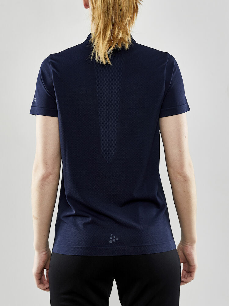 ADV Seamless Polo, Navy - Dame - Craft 1910385
