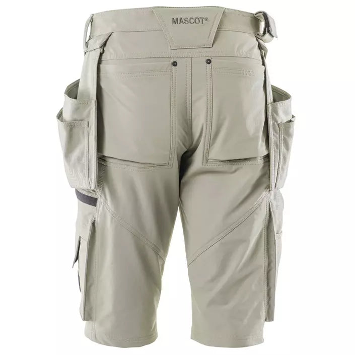 Mascot Advanced håndværkershorts full stretch, Herre, Khaki - Mascot 17149-311-55