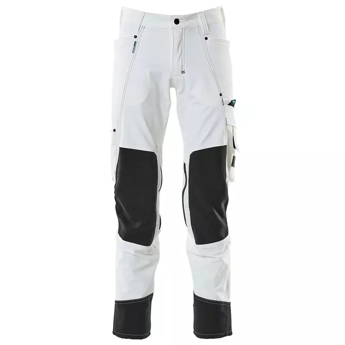 Mascot Advanced Arbejdsbukser Full Stretch, Hvid, Herre - 17179-311-06