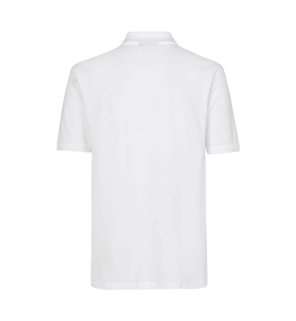 Klassisk Herre Polo T-shirt – 100% Bomuld, Regular Fit, Hvid - 2020