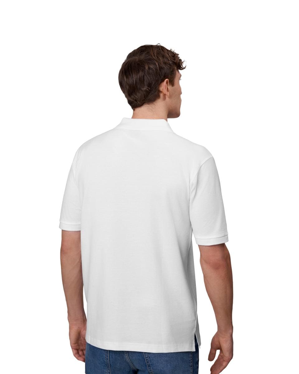 Klassisk Herre Polo T-shirt – 100% Bomuld, Regular Fit, Hvid - 2020