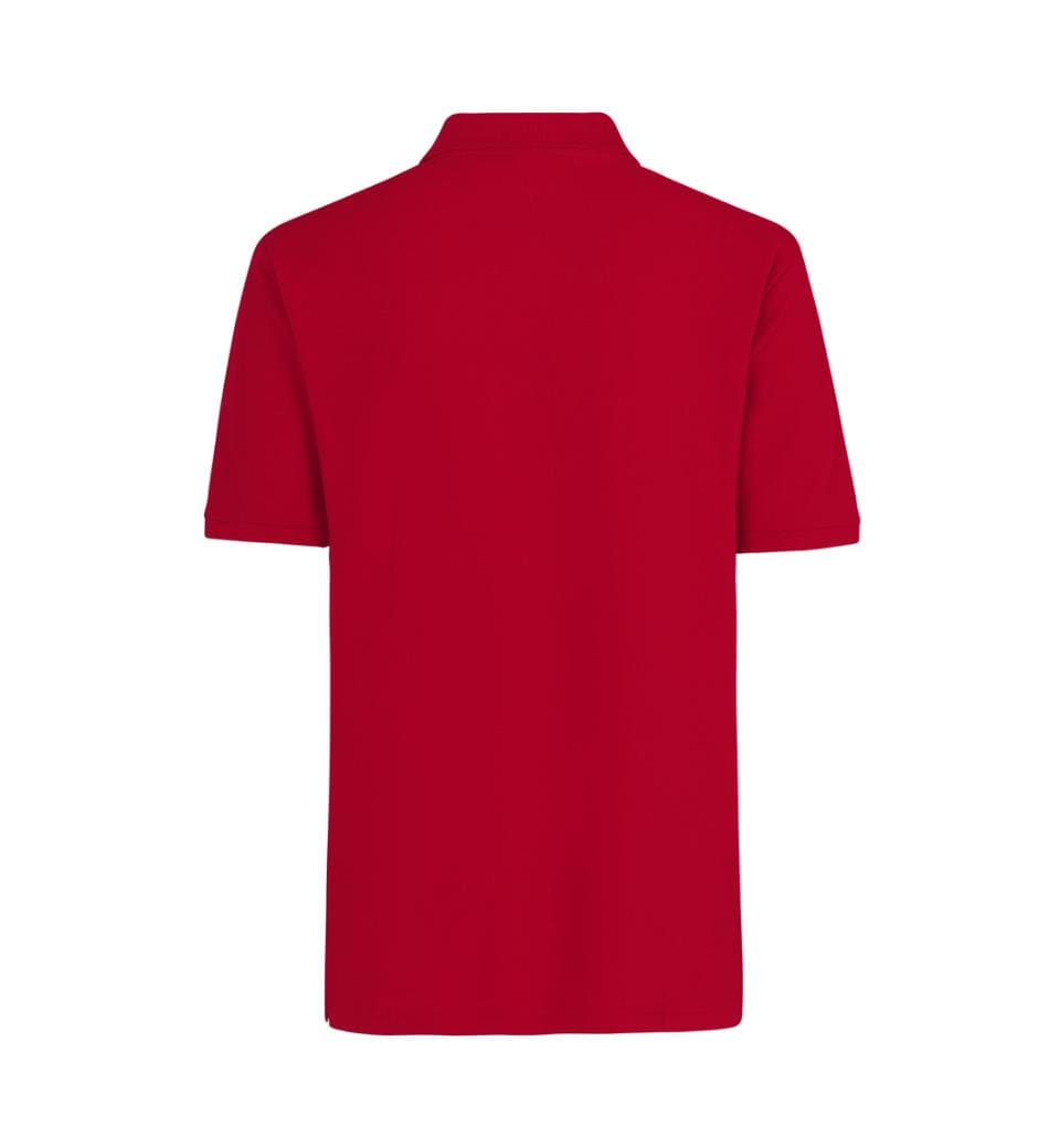 Klassisk Herre Polo T-shirt – 100% Bomuld, Regular Fit, Rød - 2020