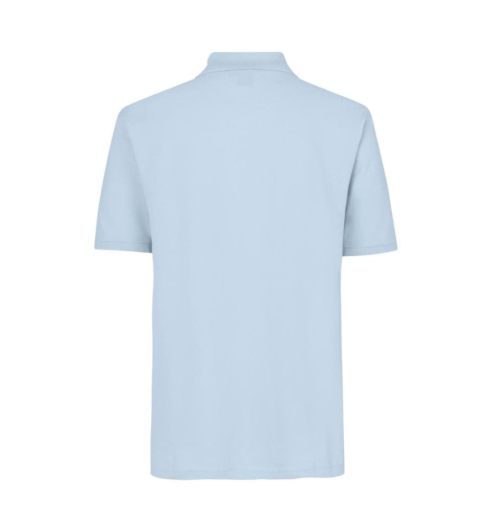 Klassisk Herre Polo T-shirt – 100% Bomuld, Regular Fit, Lys blå - 2020