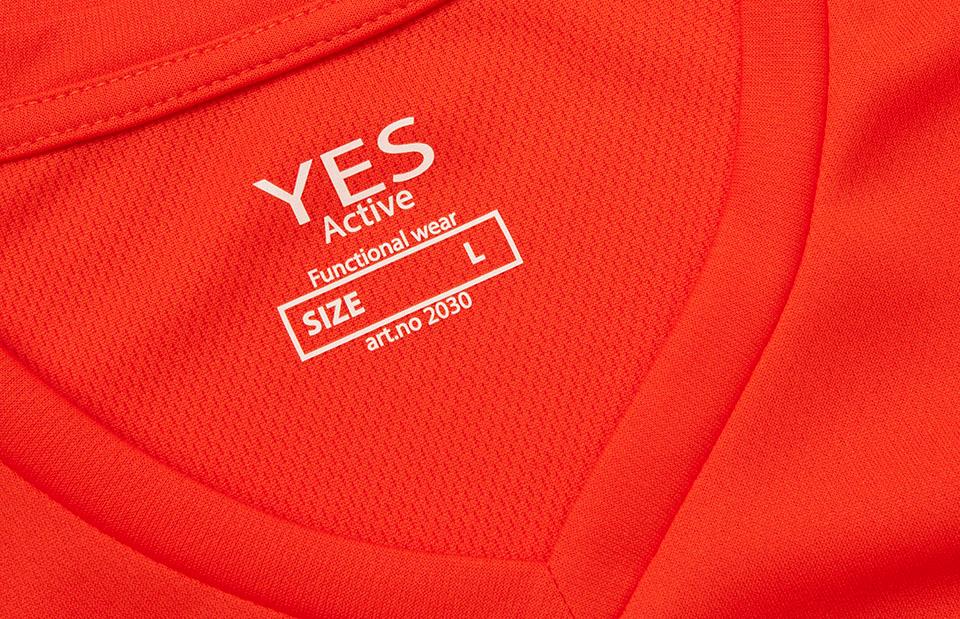 Svedtransporterende, Åndbar og Hurtigttørrende Herre T-shirt med V-hals - Orange - 2030