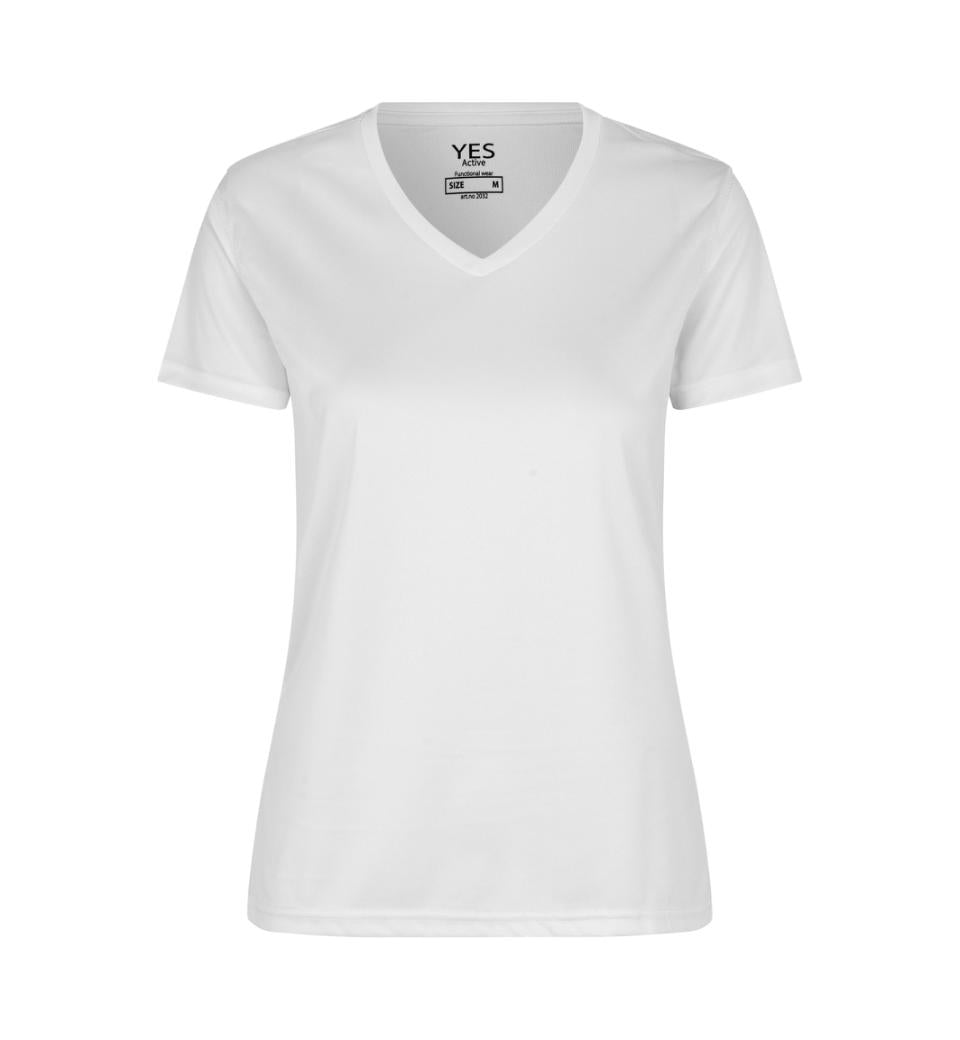 YES Active T-shirt - Dame - Hvid - ID 2032