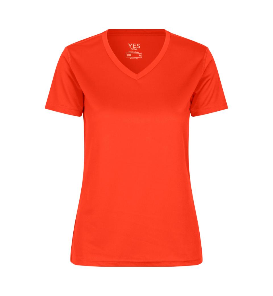 YES Active T-shirt - Dame - Orange - ID 2032