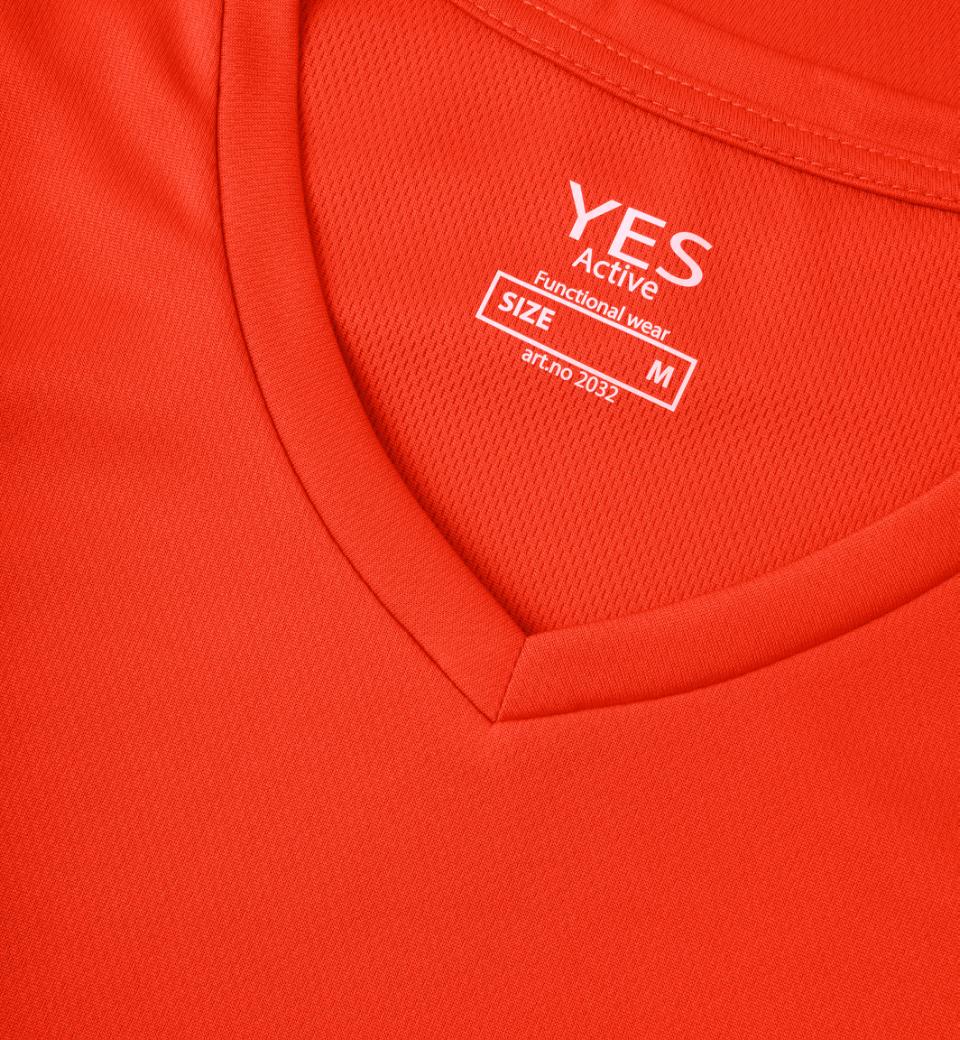 YES Active T-shirt - Dame - Orange - ID 2032