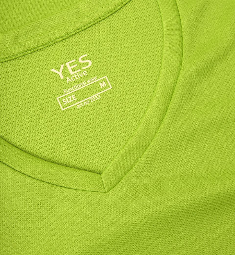 YES Active T-shirt - Dame - Lime - ID 2032