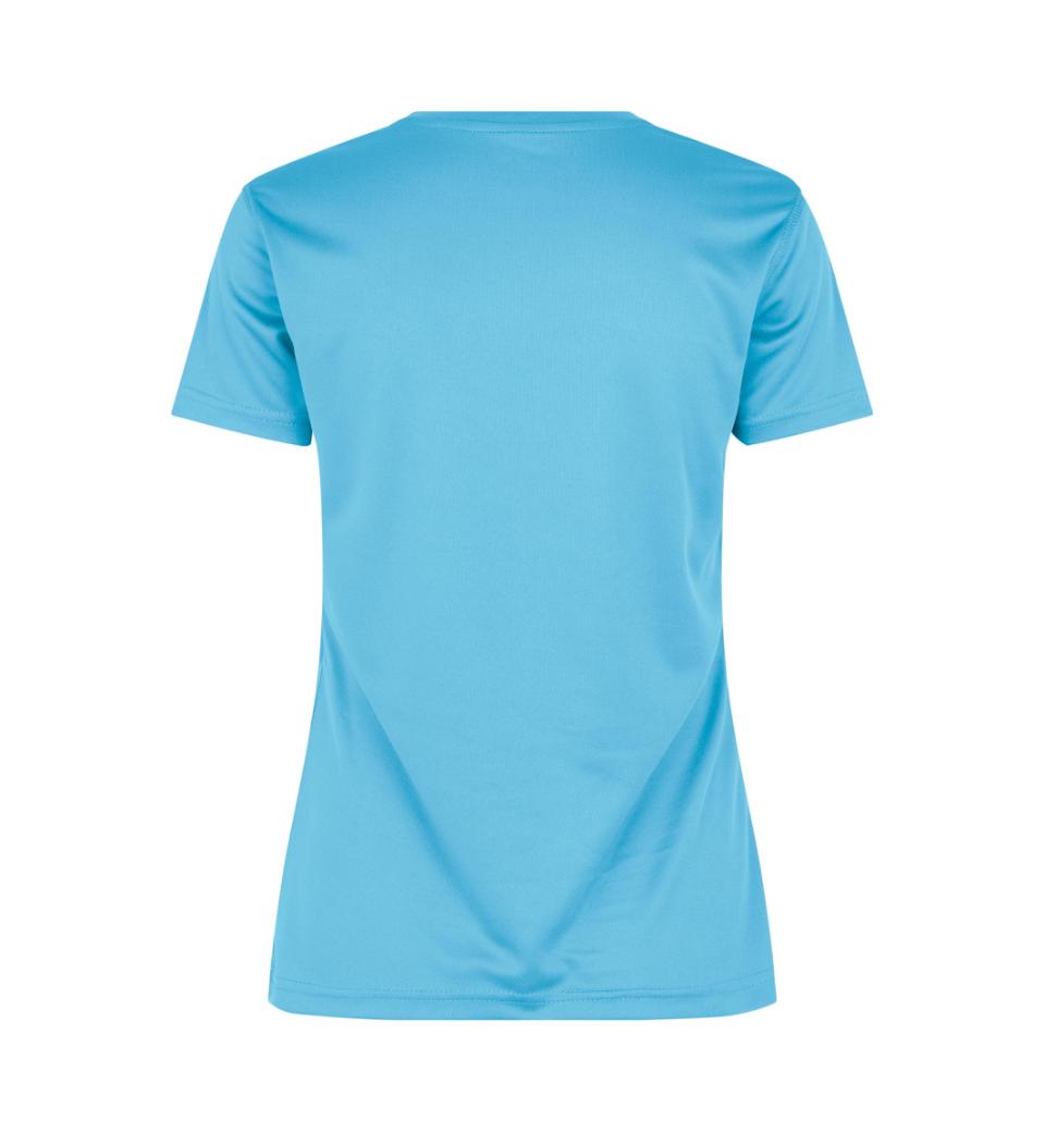 YES Active T-shirt - Dame - Cyan - ID 2032