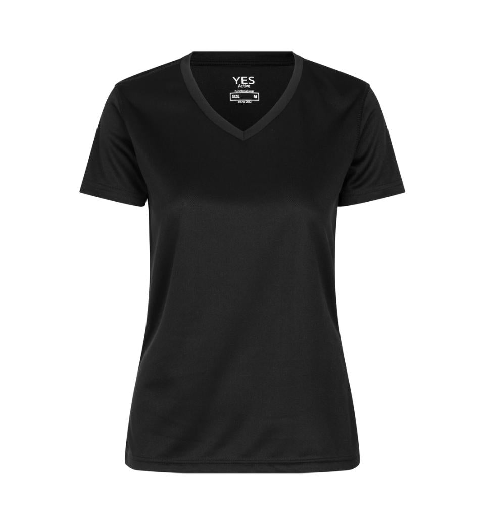 YES Active T-shirt - Dame - Sort - ID 2032