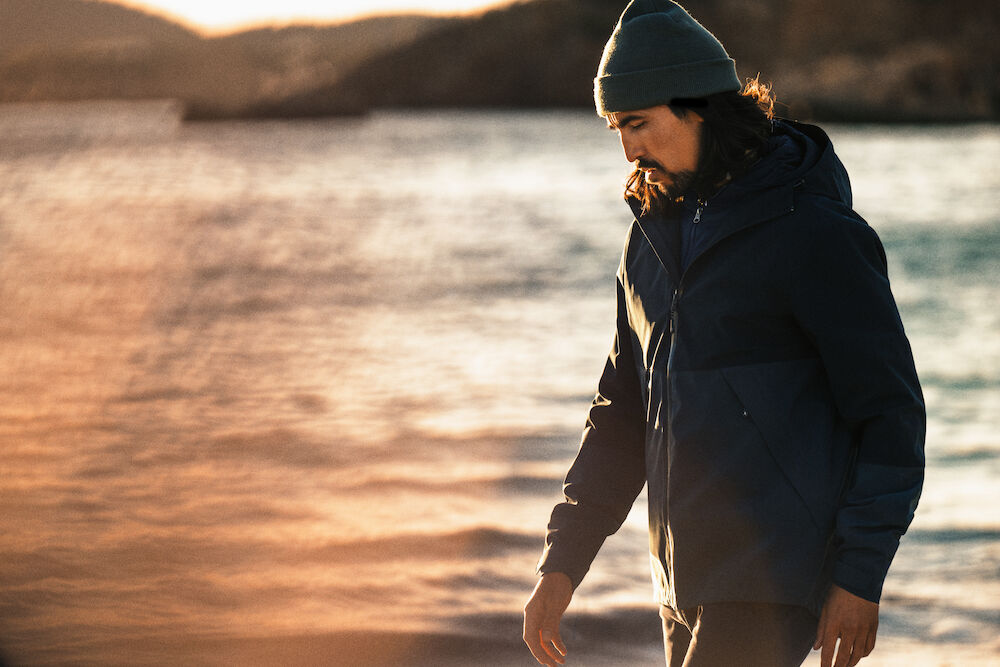 Northville Tofarvet Skaljakke, Navy - James Harvest 2111041 - 600