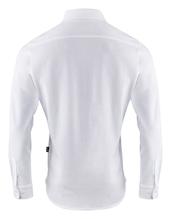 Burlingham Jersey skjorte, Hvid - James Harvest 211038 - 100