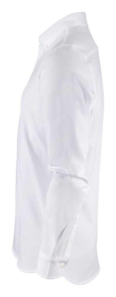 Burlingham Jersey skjorte, Hvid - James Harvest 2113038 - 100